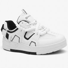 Tênis Ramarim Streetwear Plataforma Feminino - Branco e Preto Tênis Ramarim Streetwear Plataforma Feminino - Branco e Preto