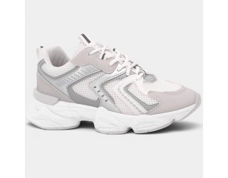 Tênis Ramarim Chuncky Feminino - Branco e Prata