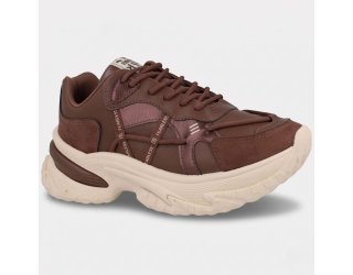 Tênis Ramarim Chunky Fleecy Plus Feminino - Marrom