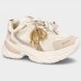 Tênis Ramarim Chunky Kyoto Feminino - Branco e Dourado
