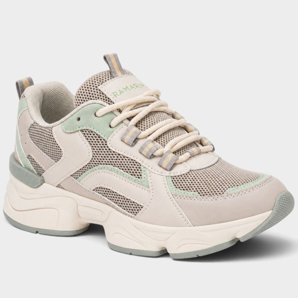 Tênis Ramarim Chuncky Boston Feminino - Cinza e Verde