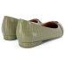 Sapatilha Couro Usaflex Bico Fino Enfeite Metal - Verde