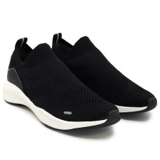 Tênis Slip On Usaflex Tricot Casual Feminino - Preto