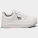 Tênis Via Marte Casual Detalhe Metálico Feminino - Branco e Prata