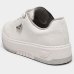 Tênis Via Marte Casual Detalhe Metálico Feminino - Branco e Prata