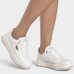 Tênis Via Marte Casual Detalhe Metálico Feminino - Branco e Prata
