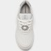 Tênis Via Marte Casual Detalhe Strass Feminino - Branco e Prata