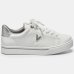 Tênis Via Marte Casual Detalhe Feminino - Branco e Prata