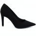 Scarpin Via Marte Nobuck Salto Alto Feminino - Preto