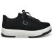 Tênis Via Marte Casual Nobuck Feminino - Preto e Branco