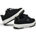 Tênis Via Marte Casual Nobuck Feminino - Preto e Branco