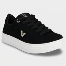 Tênis Via Marte Plataforma Detalhes Cravejados Feminino - Preto