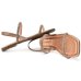 Rasteira Via Marte Metalizado Strass Feminina - Bronze