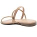 Rasteira Via Marte Strass Feminina - Bege