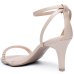 Sandália Via Marte Strass Feminina - Bege