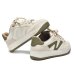 Tênis Via Marte Casual Perfuros Feminino - Off White e Verde