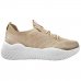 Tênis Via Marte Chunky Tecido Knit Feminino - Bege