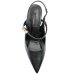 Scarpin Via Marte Salto Bloco Detalhe Feminino - Preto