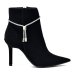 Bota Via Marte Nobuck Cano Curto Salto Alto - Preto