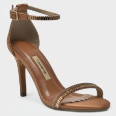 Sandália Via Marte Strass Pedraria Feminina - Nude