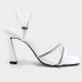 Sandália Via Marte Strass Aberta Feminina - Branco