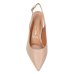 Scarpin Vizzano Slingback Bico Fino Salto Baixo - Bege