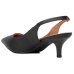 Scarpin Vizzano Slingback Bico Fino Salto Baixo - Preto