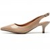 Scarpin Vizzano Salto Baixo Bico Fino Chanel - Bege