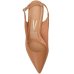 Scarpin Vizzano Slingback Bico Fino Salto Baixo - Caramelo
