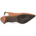 Scarpin Vizzano Slingback Bico Fino Salto Baixo - Caramelo