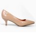 Scarpin Vizzano Salto Baixo Verniz Feminino - Bege