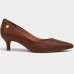 Scarpin Vizzano Salto Baixo Básico Bico Fino Feminino - Marrom