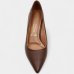 Scarpin Vizzano Salto Baixo Básico Bico Fino Feminino - Marrom