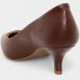 Scarpin Vizzano Salto Baixo Básico Bico Fino Feminino - Marrom