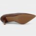Scarpin Vizzano Salto Baixo Básico Bico Fino Feminino - Marrom