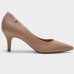 Scarpin Vizzano Salto Baixo Básico Bico Fino Feminino - Nude