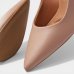 Scarpin Vizzano Salto Baixo Básico Bico Fino Feminino - Nude
