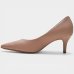 Scarpin Vizzano Salto Baixo Básico Bico Fino Feminino - Nude