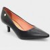 Scarpin Vizzano Salto Baixo Básico Bico Fino Feminino - Preto