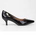 Scarpin Vizzano Salto Baixo Verniz Feminino - Preto