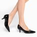 Scarpin Vizzano Salto Baixo Verniz Feminino - Preto