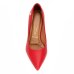 Scarpin Vizzano Salto Baixo Básico Bico Fino Feminino - Vermelho