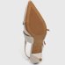 Scarpin Vizzano Slingback Salto Fino Baixo Verniz - Off White