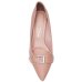 Scarpin Vizzano Salto Médio Bico Fino Fivela Feminino - Caramelo