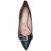 Scarpin Vizzano Salto Médio Bico Fino Fivela Feminino - Preto