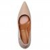 Scarpin Vizzano Salto Alto Bico Fino Verniz - Bege