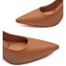 Scarpin Vizzano Salto Alto Bico Fino Fosco - Caramelo