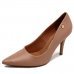 Scarpin Vizzano Pelica Fosco Salto Alto Feminino - Nude