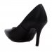 Scarpin Vizzano Pelica Salto Alto Bico Fino - Preto