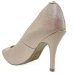 Scarpin Vizzano Napa Gliter Salto Alto Bico Fino - Rosa